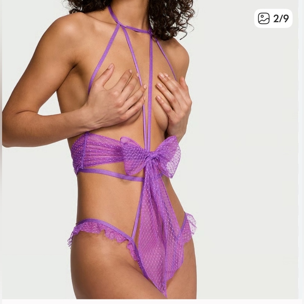 Victoria’s Secret crotchless open cup playsuit